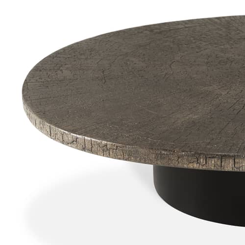 Coffee table Slice Ethnicraft / 138 x 123 x H 33 cm - Brown