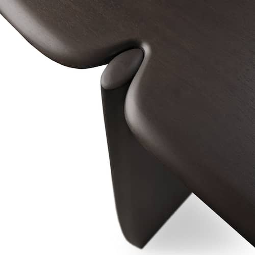 Konsole PI holz natur / 130 x 40 x H 75 cm - Mahagoni massiv - Ethnicraft - Mahagoni dunkelbraun - Massives Mahagoni gebeizt