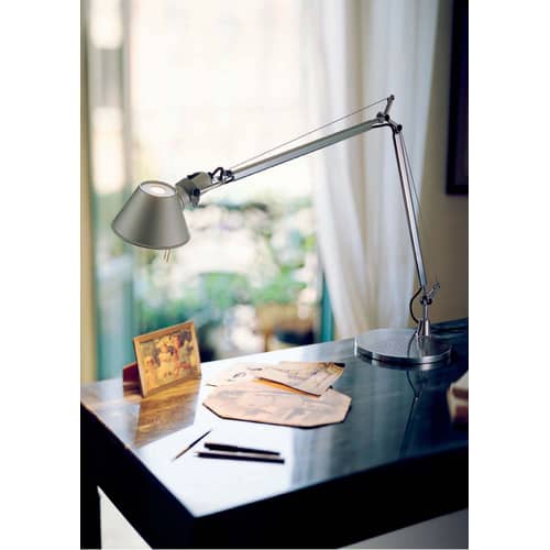 Lampe de table Tolomeo Mini LED métal - Artemide - Aluminium - Aluminium