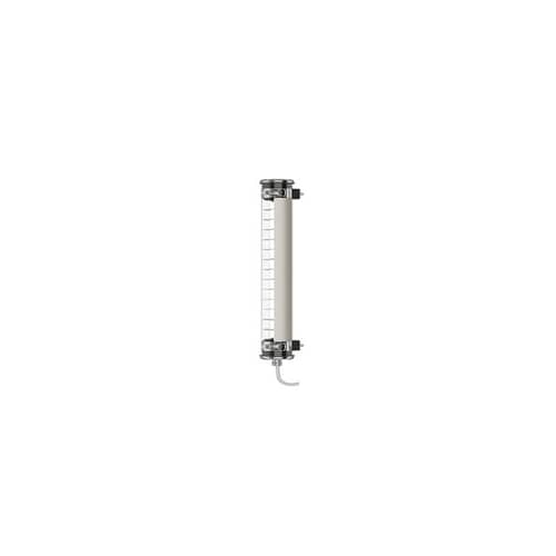 Purcell LED Bathroom wall light metal silver / For bathroom - L 45 cm - SAMMODE STUDIO - Steel frame / Silver-plated slats - Anodized aluminium, Polycarbonate, Stainless steel