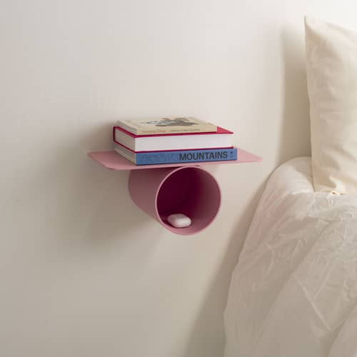 Scaffale Pipeline Solo metallo rosa / L 37 cm - raawii - Rosa - Alluminio