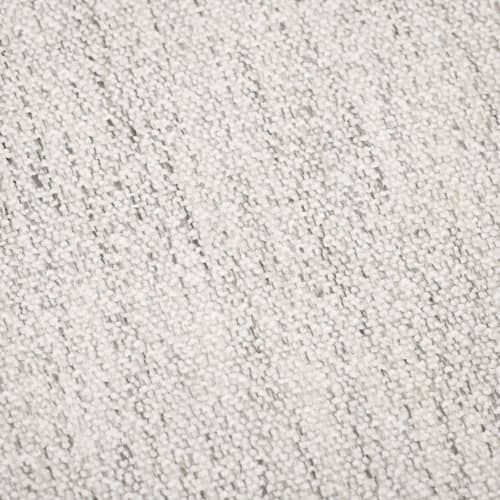 Sitzkissen Point Large Mingle textil weiß beige / Ø 70 cm - Bouclé-Stoff - Fatboy - Marbre (Bouclé-Stoff) - Sherpa-Fleece-Stoff