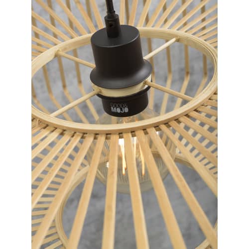 Sospensione Bromo Small legno naturale / Bambù - Ø 40 cm - GOOD&MOJO - Ø 40 cm / Naturale - Bambù