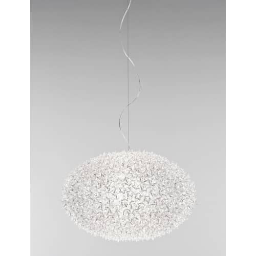 Suspension Big Bloom plastique transparent / Ø 80 cm - Kartell - Cristal transparent - Polycarbonate