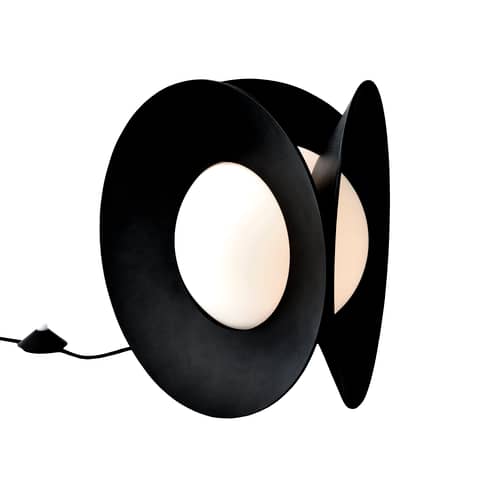 Tischleuchte Armen LED metall schwarz / Ø 31 x H 31 cm - Metall & Glas - DCW éditions - Schwarz - Aluminium, Glas