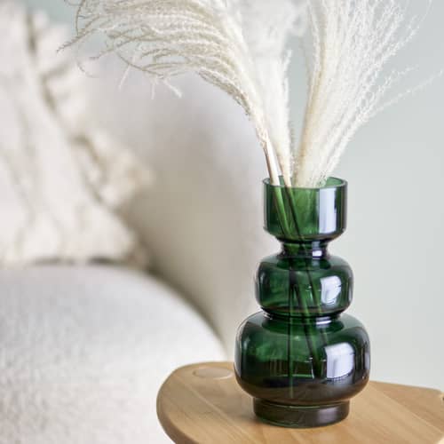 Vase Johnson verre vert / Ø 14,5 x H 25 cm - Bloomingville - Vert - Verre