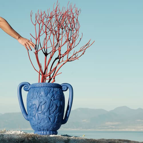 Seletti Magna Graecia - Anfora Vase - cobalt blue | Made In Design UK