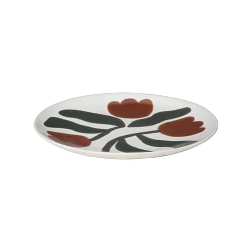 Assiette Dora céramique marron / Ø 26 cm - Peint à la main - BROSTE COPENHAGEN - Moka - Grès