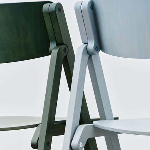 Chaise pliante Backflip bois vert - Hay - Vert cèdre - Contreplaqué de hêtre moulé, Hêtre massif