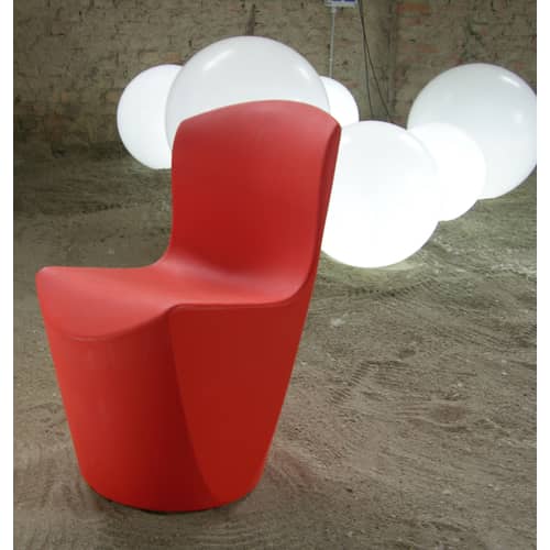 Chaise Zoe plastique blanc - Slide - Blanc - Polyéthylène