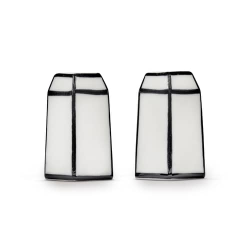 Ensemble salière et poivrière Carte Blanche céramique blanc - Serax - Blanc & noir - Porcelaine