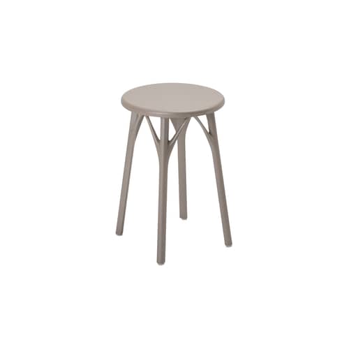 Hocker A.I. LIGHT plastikmaterial grau / H 45 cm - Von künstlicher Intelligenz entworfen / Recycelt - Kartell - Grau - Recyceltes thermoplast. Technopolymer