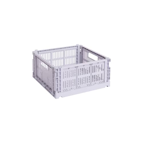 Korb Colour Crate plastikmaterial violett Medium Square / 29,5 x 29,5 cm - Hay - Lavendel - Recyceltes Polypropylen