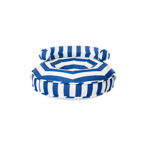 Pouf d\'extérieur flottant Canvas tissu bleu - BUSINESS & PLEASURE - Crew Mediterranean / Rayé bleu - PVC, Tissu outdoor Pleasuretex®