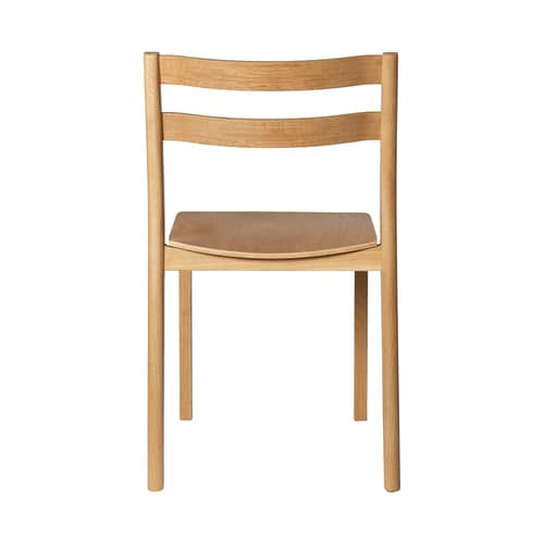 Stapelbarer Stuhl Boda holz natur - Ferm Living - Eiche natur - Eichenfurnier, massive Eiche