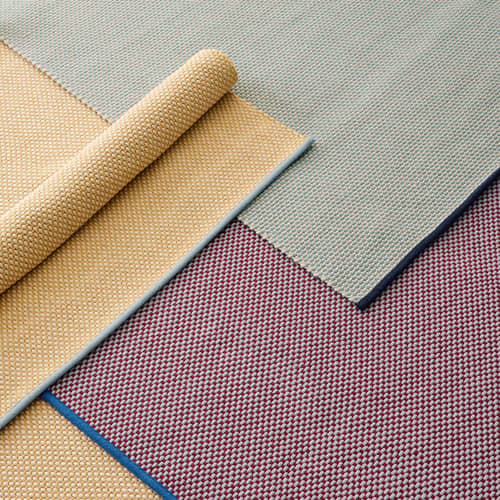 Tapis 3 Colour bleu / 140 x 200 cm - Hay - Turquoise doux - Jute, Laine