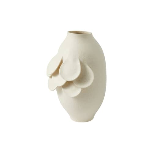 Vase Quillie medium céramique beige / Ø 25 x H 45 cm - POLSPOTTEN - Beige - Céramique
