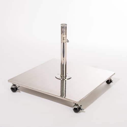 Accessoire  / Roulettes pour pieds de parasol Business & Pleasure - BUSINESS & PLEASURE - Argent - Acier inoxydable