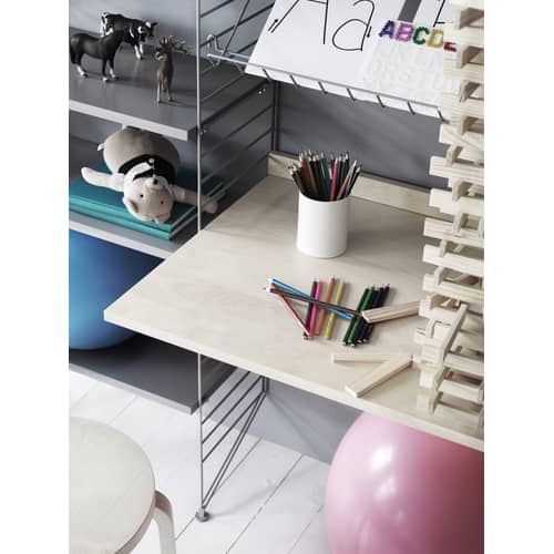 Bureau / L 78 x P 58 cm - String Furniture - Blanc - MDF laqué