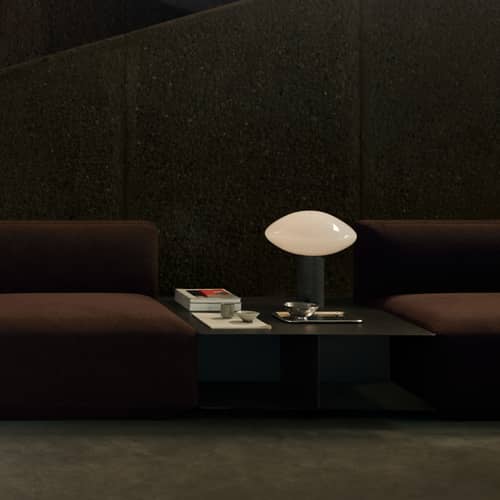 Develius EV3 Coffee table metal grey / 89 x 89 cm - &tradition - Stone Grey - Powder coated steel