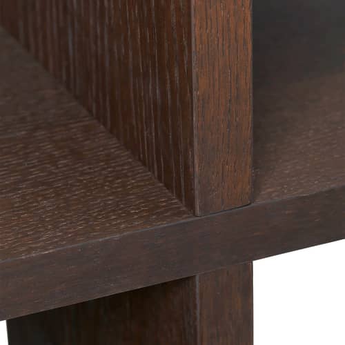 Étagère Kona 1x4 bois marron / L 75 x H 141 cm - Ferm Living - Chêne foncé - MDF plaqué chêne
