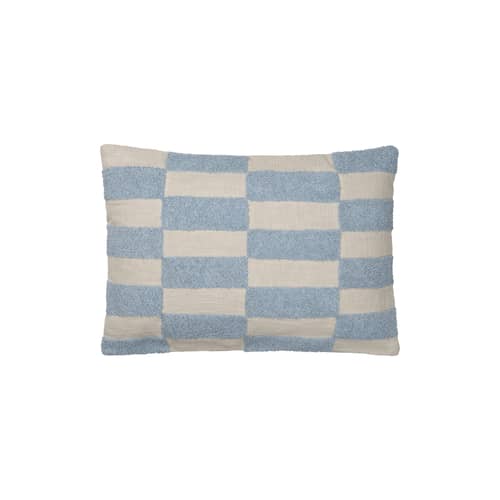 Housse de coussin Jane bleu / 40 x 60 cm - Brodé - BROSTE COPENHAGEN - Bleu poudré - Coton