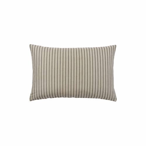 Housse de coussin Karen beige / 40 x 60 cm - BROSTE COPENHAGEN - 40 x 60 cm / Beige & noir - Coton