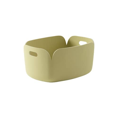 Korb Restore textil grün / 35 x 48 cm – Filz, recycelt - Muuto - Grün-Beige - Filz, recycelt