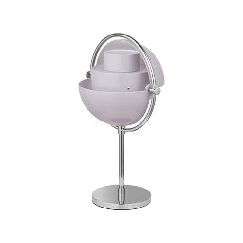 Lampada da esterno ricaricabile senza fili Multi-Lite metallo viola / Louis Weisdorf, 1972 - Gubi - Lillà pallido / Base cromata - Ottone