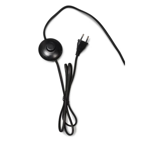 Lampadaire Kalimantan   / Bambou - H 176 cm / Ø 60 cm - GOOD&MOJO - Pied noir / Abat-jour naturel & noir - Bambou