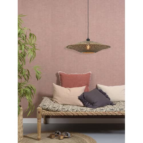 Bali Medium Pendant natural wood / Bamboo - Ø 60 cm - GOOD&MOJO - Ø 60 cm / Natural & black - Bamboo