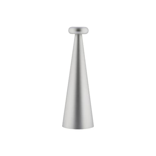 Schnurlosleuchte Bedin LED metall grau - Alessi - Grau - eloxiertes Aluminium