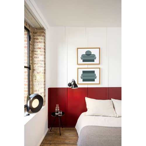 Armen LED Table lamp metal black / Ø 31 x H 31 cm - Metal & glass - DCW éditions - Black - Aluminium, Glass