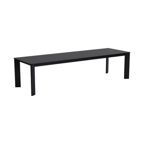 Table rectangulaire Chisel 30 bois noir / 300 x 95 cm - Hay - Noir - Placage de chêne laqué