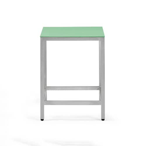 Tabouret Alu Stool métal vert / Small - H 45 cm - valerie objects - Vert - Aluminium