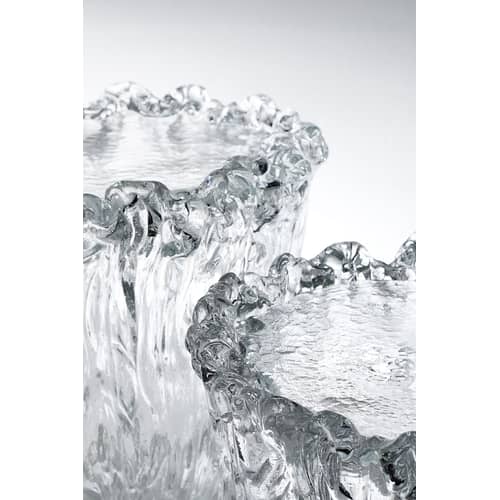 Tavolino Fountain vetro trasparente / Ø 65 x H 21 cm - Glas Italia - Ø 65 x H 21 cm / Trasparente - Vetro di Murano