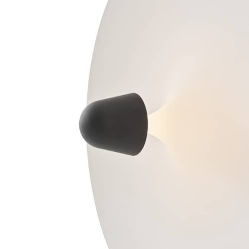 Wandleuchte Kantarell LED metall weiß / Deckenleuchte - Ø 55 cm - NEW WORKS - Weiß / Nickel - Aluminium, Stahl