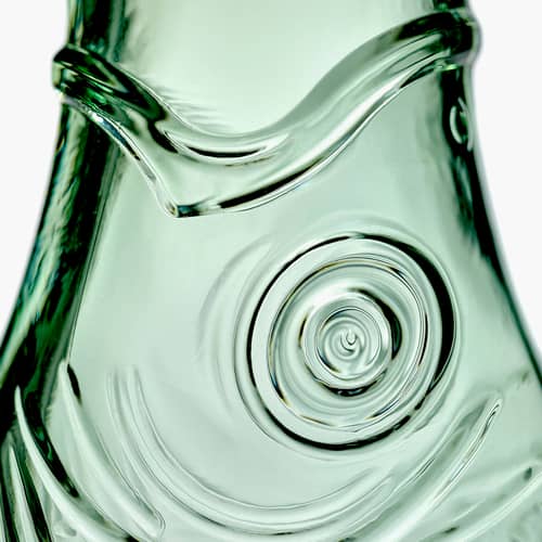 Carafe Fish & Fish 40 Years verre vert / 85 cl - Serax - Carafe / Vert transparent - Verre