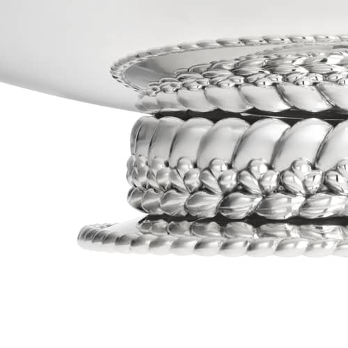 Babylone Centrepiece metal / Ø 40 x H 9 cm - Christofle - Silver metal - Silvery metal