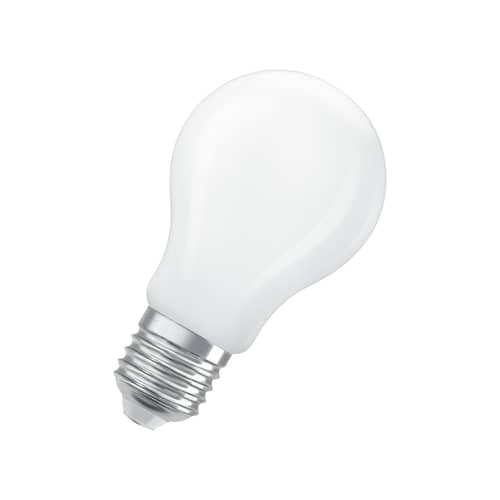 Dimmbare E27 LED-Lampe Classique A60 glas weiß Frosted / 11 W (= 100 W) – Warmweiß - Osram - 100W (11W LED) / Mattiert - Glas