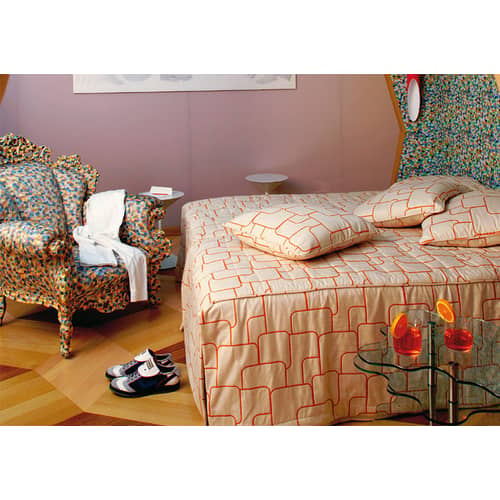 Fauteuil rembourré Proust / Alessandro Mendini, 1978 - Cappellini - Couleurs foncées - Hêtre massif, Polyuréthane expansé, Tissu