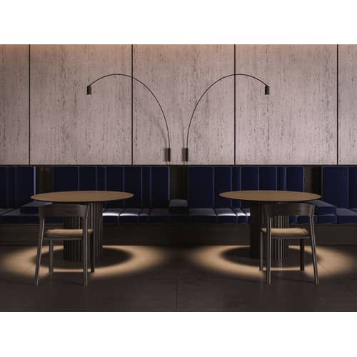Wandleuchte mit Stromkabel Fox metall schwarz / LED - L 150 cm / Drehbar & ausrichtbar - Nemo - Mattschwarz - Aluminium, Stahl