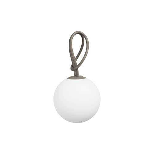 Kabellose, wiederaufladbare Außenlampe Bolleke LED plastikmaterial beige LED - für Haus und Garten - mit USB-Ladefunktion - Fatboy - Taupe - Polyäthylen, Silikon