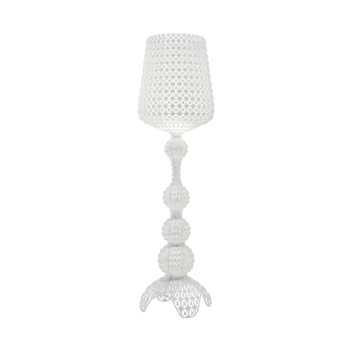 Lampadaire Kabuki Indoor plastique blanc / LED - Pour l\'intérieur - H 165 cm - Kartell - Blanc opaque - Technopolymère thermoplastique