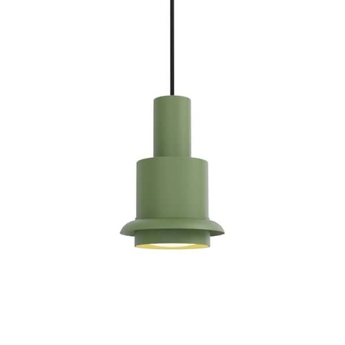 Pendelleuchte Chaumont metall grün / Ø 15 cm - Neuauflage 1964 - DCW éditions - Grün / Grüner Ring - Stahl
