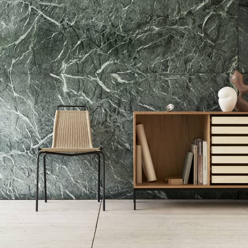 Sedia PK1 fibre beige / Poul Kjærholm, 1955 - Corda di carta - CARL HANSEN & SON - Nero/Corda naturale - , Acciaio termolaccato