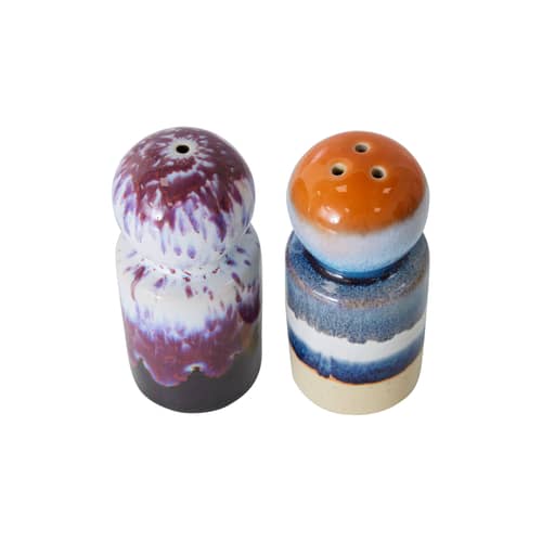 Set sale e pepe 70s ceramics ceramica multicolore - HK LIVING - Stargaze - Gres smaltato