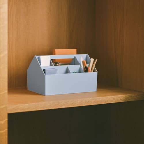 Sketch Box plastic material blue - Muuto - Sky blue - Recycled plastic