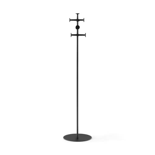 Afteroom Standing coat rack metal black / H 175 cm - Audo Copenhagen - Black - Steel, Zinc alloy