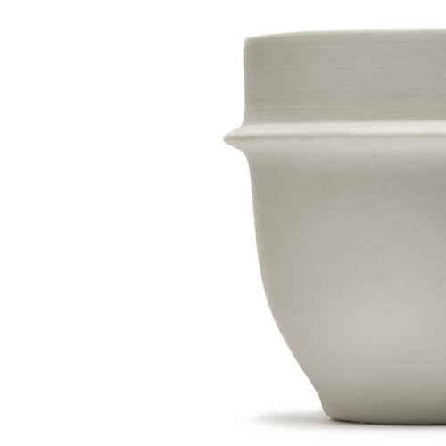 Set de 2 tasses à espresso Dune / By Kelly Wearstle - Ø 7,5 x H 6 cm - Serax - Blanc Albâtre - Porcelaine